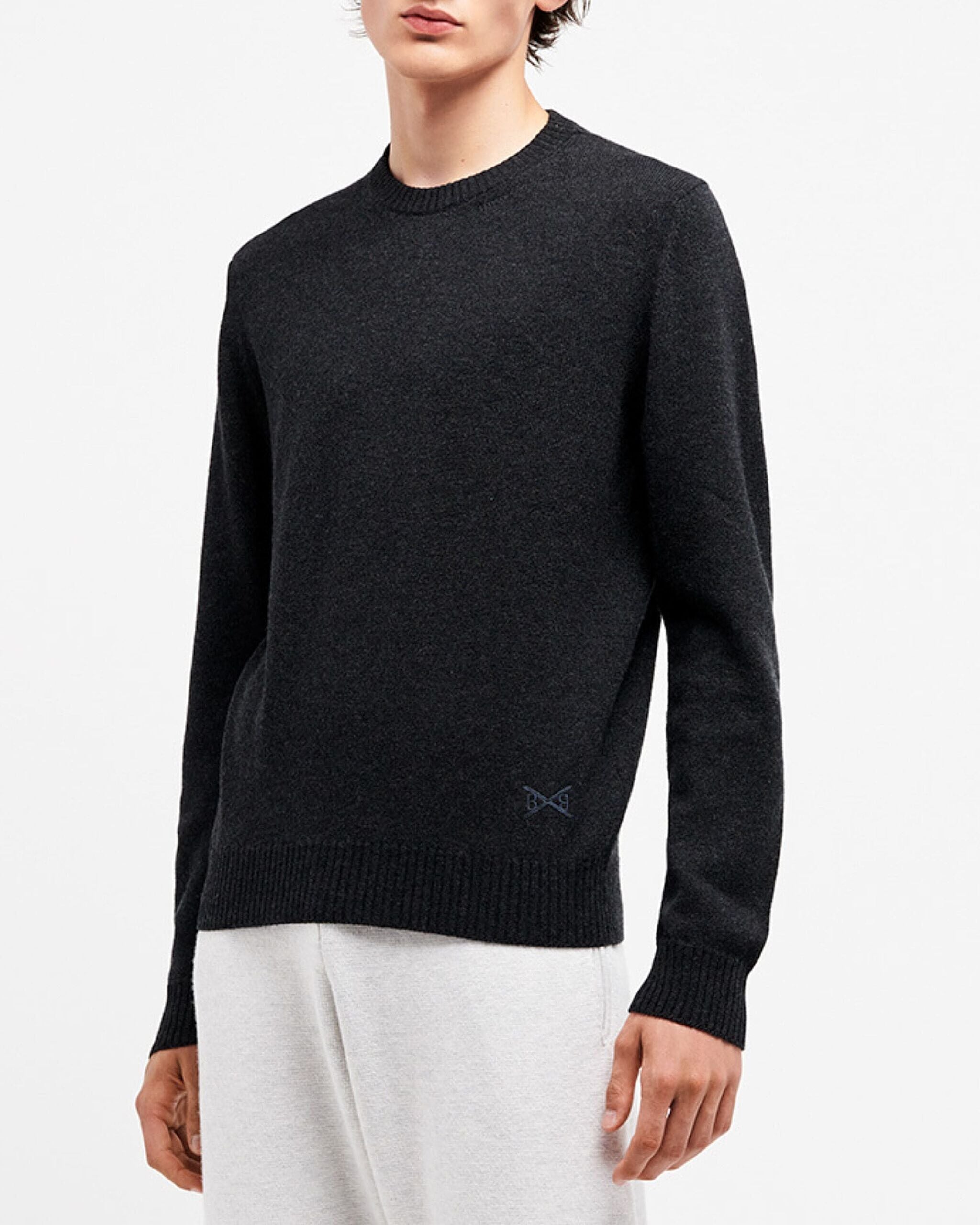 B Label round-neck cashmere jumper | Barrie - Barrie