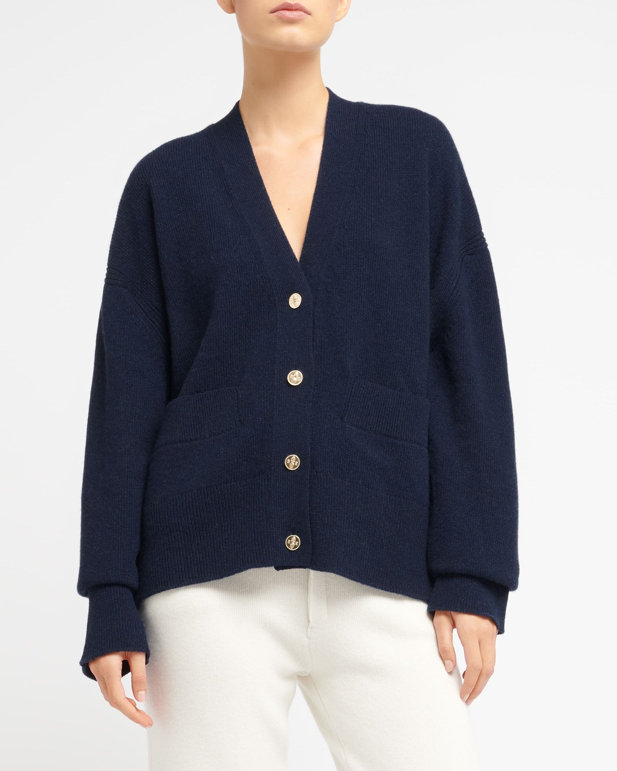 V-neck cashmere cardigan | Barrie - Barrie