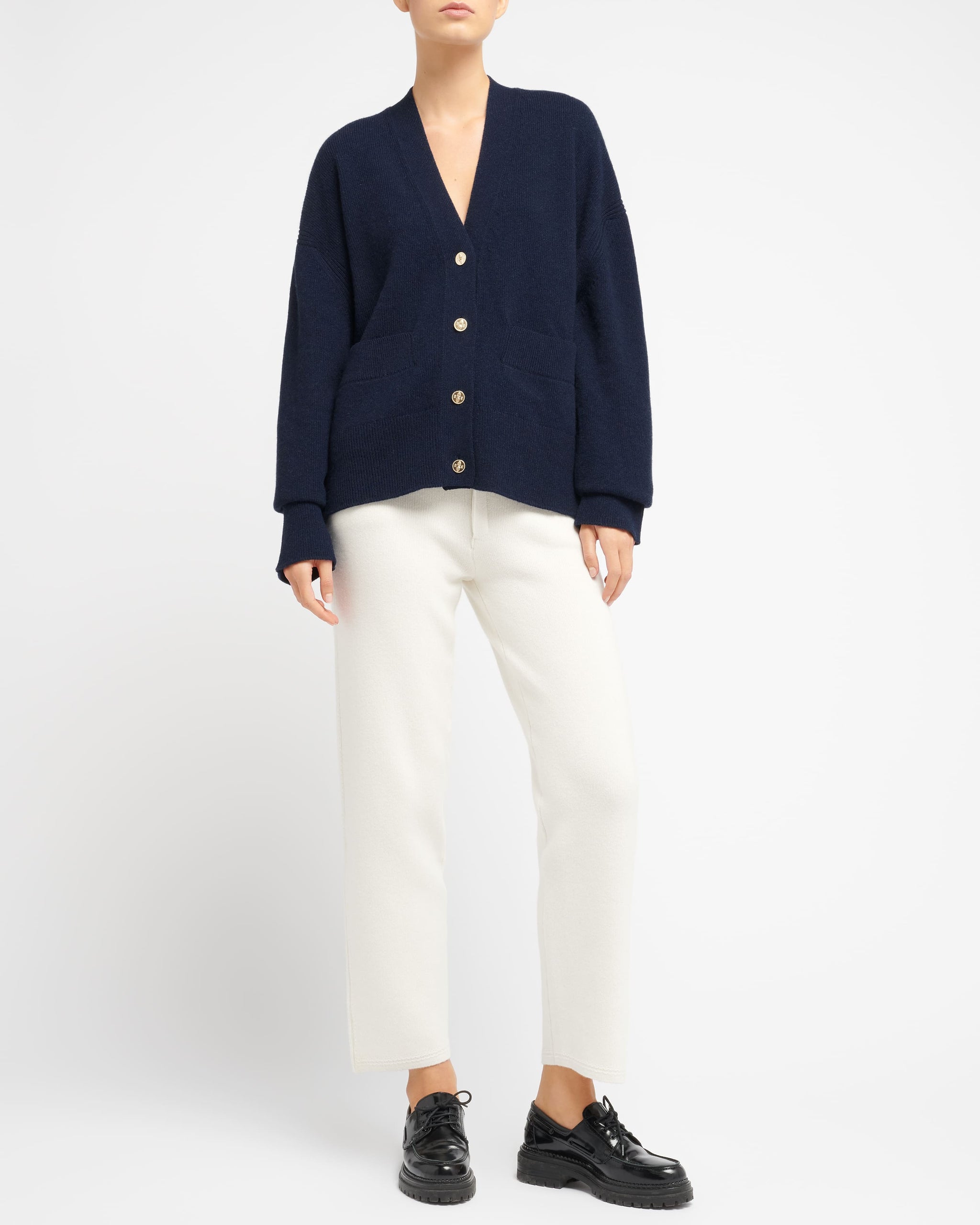 V-neck cashmere cardigan | Barrie - Barrie