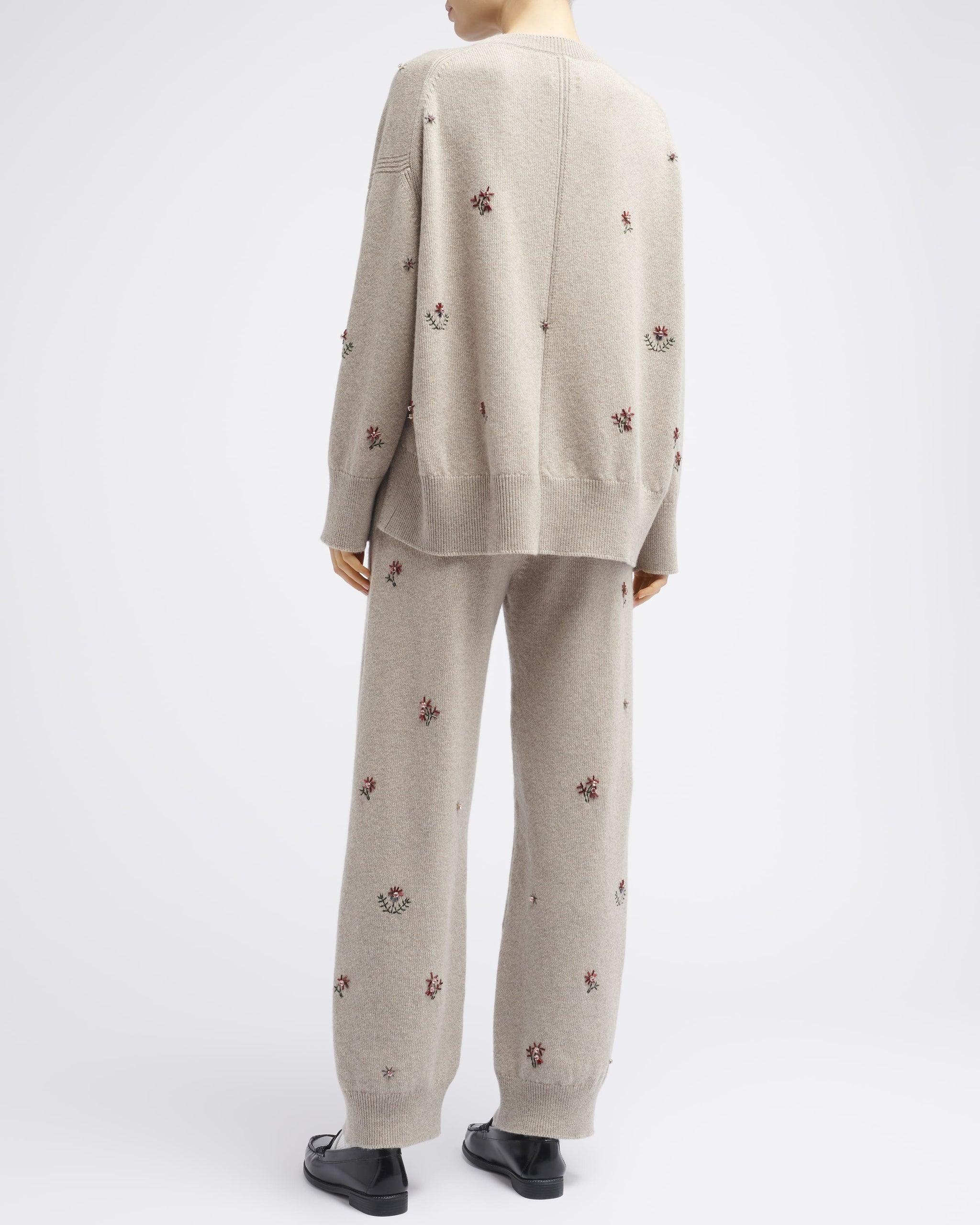 Pull iconique oversize en cachemire brodé | Barrie - Barrie