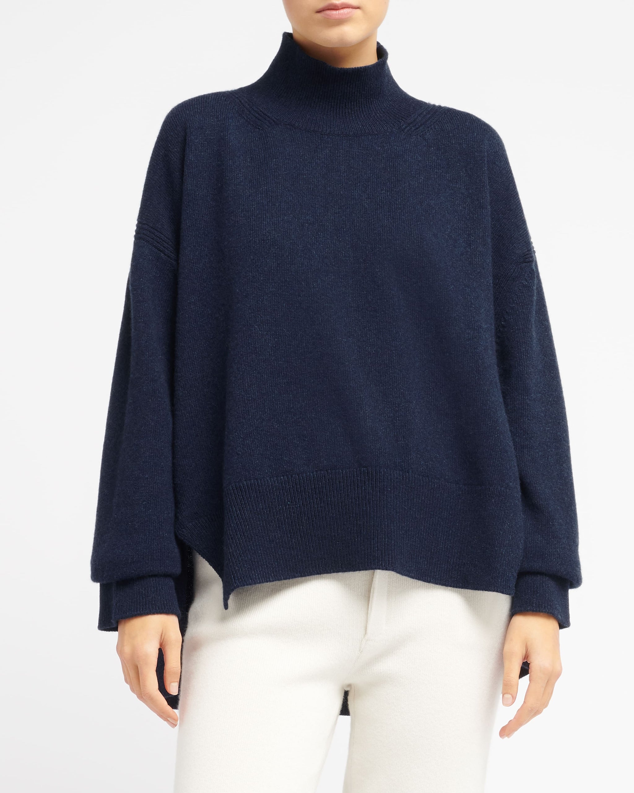 Iconic oversized roll-neck cashmere jumper | Barrie - Barrie
