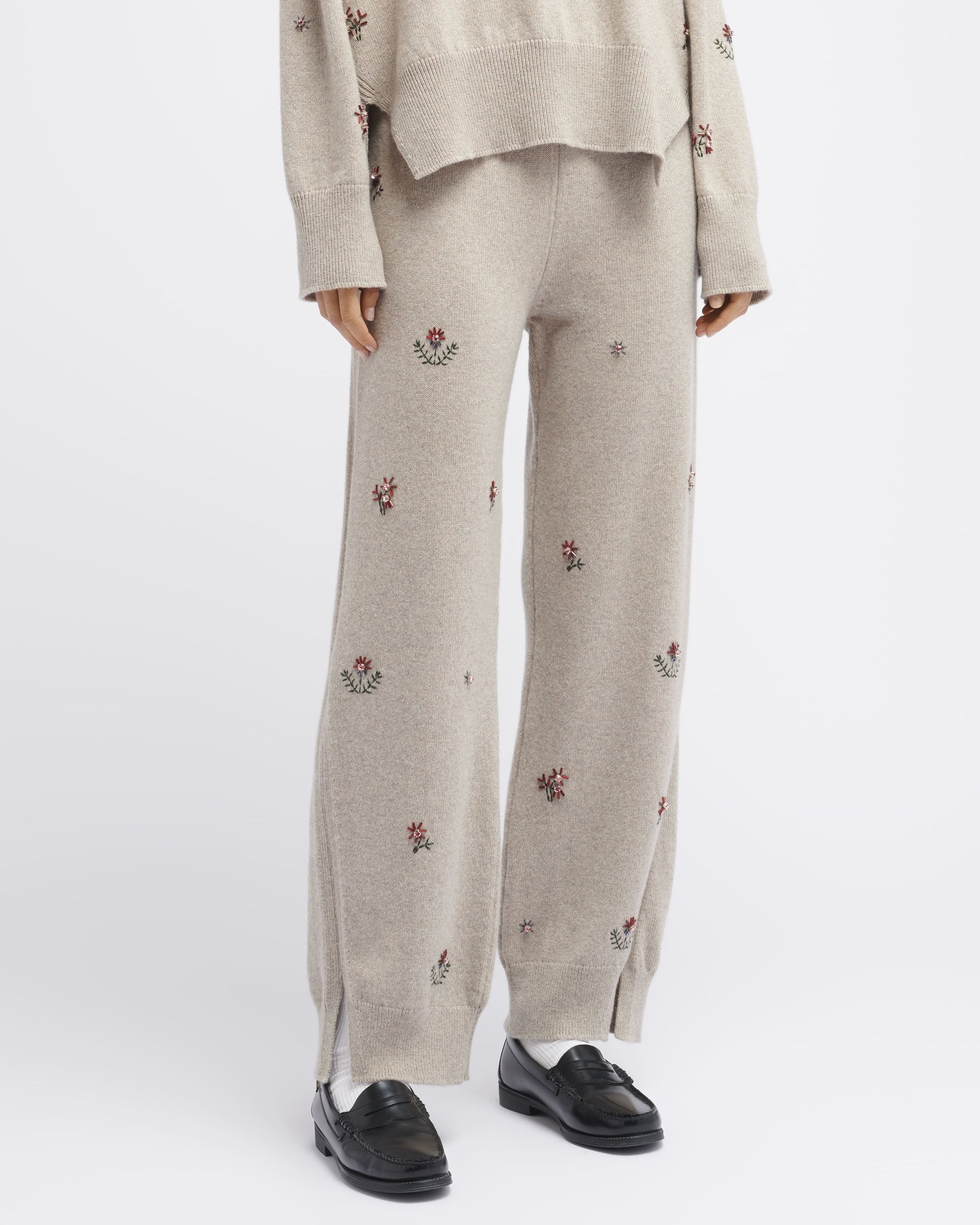 자수 캐시미어 아이코닉 팬츠 | Barrie - Barrie