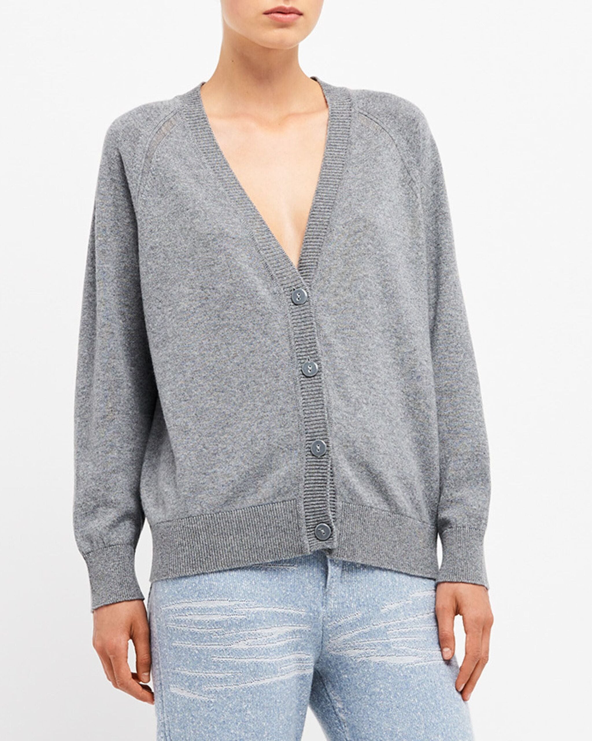 V-neck cashmere cardigan | Barrie - Barrie