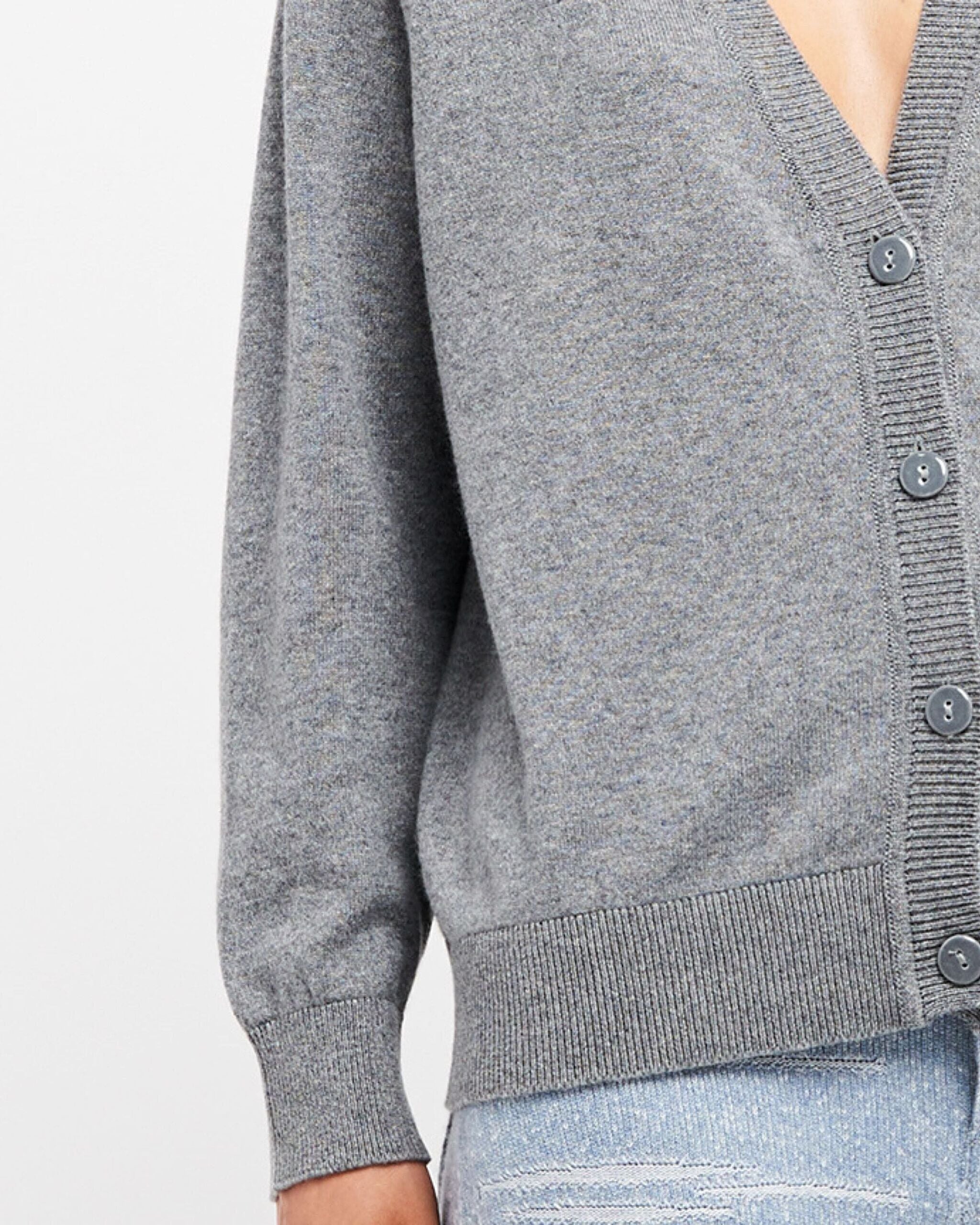 V-neck cashmere cardigan | Barrie - Barrie