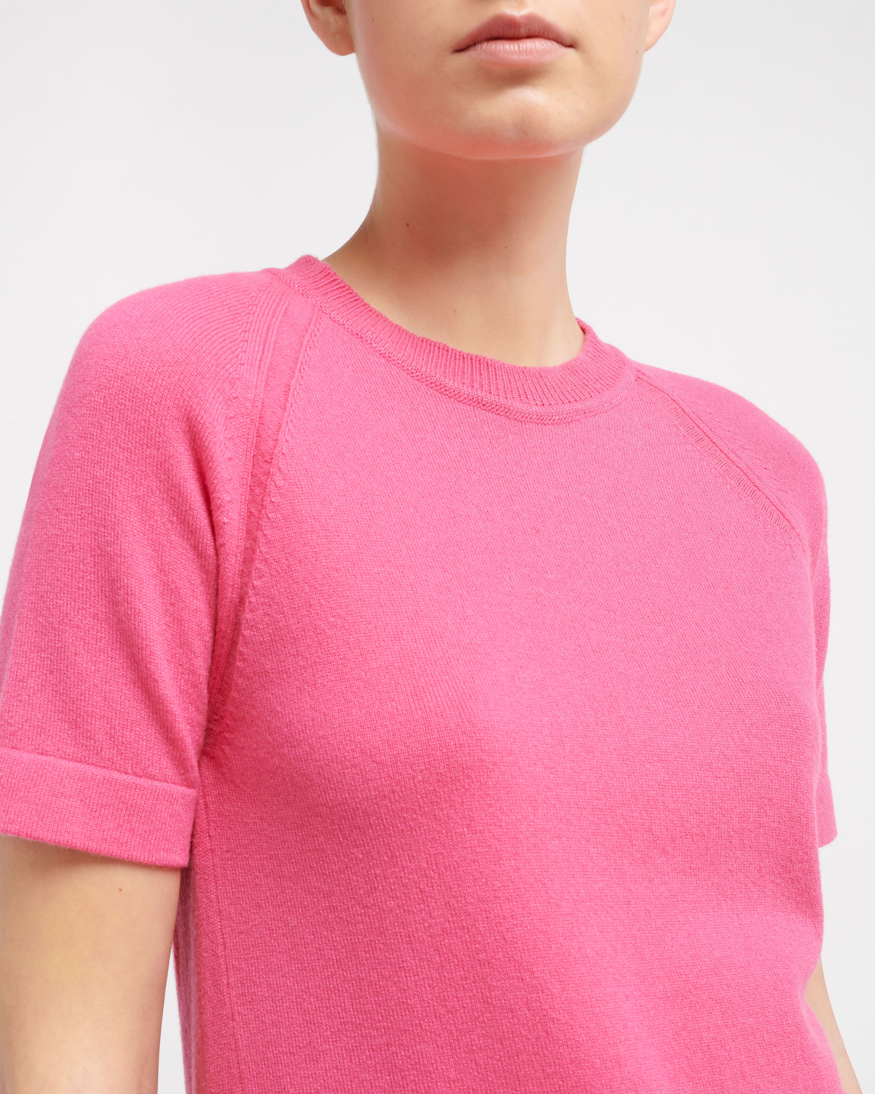 Briana Cotton Cashmere Ribbed Top main image 1