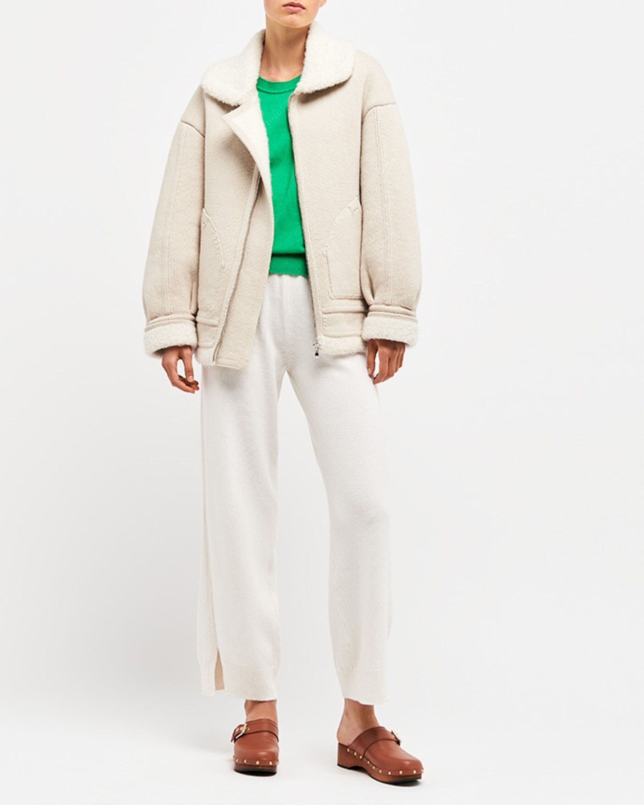 Cashmere and alpaca bomber jacket | Barrie - Barrie