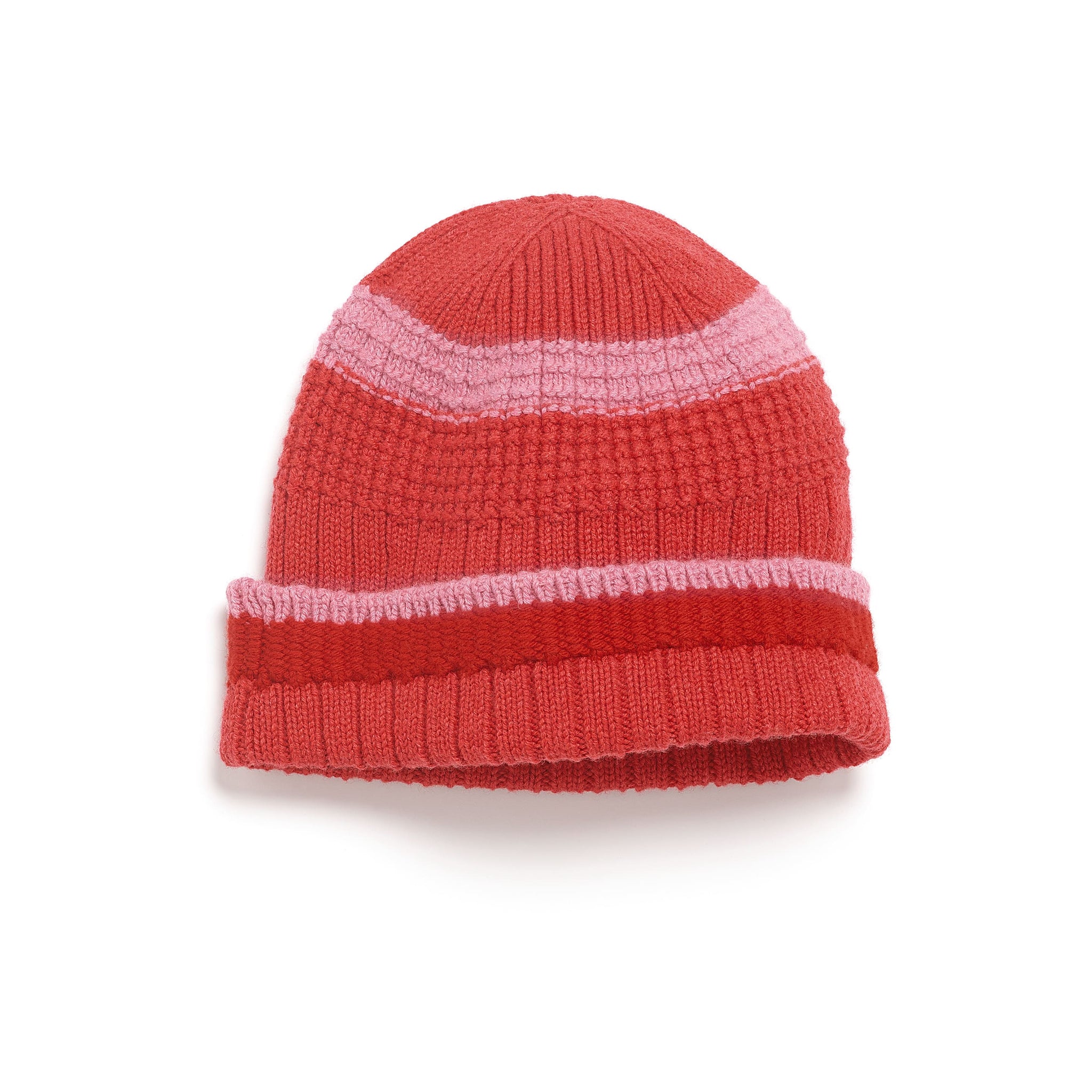 Textured beanie hat in cashmere | Barrie - Barrie