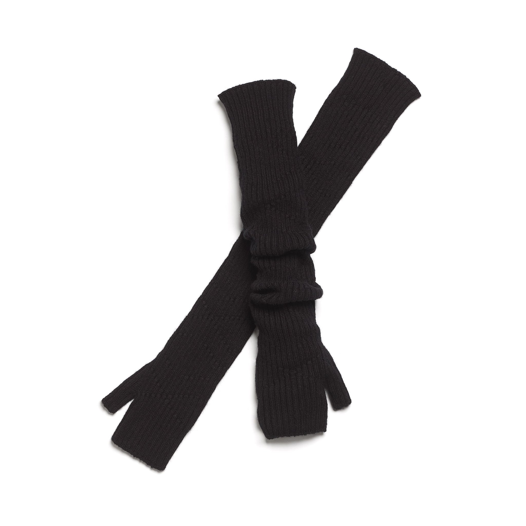 Long cashmere fingerless gloves | Barrie - Barrie