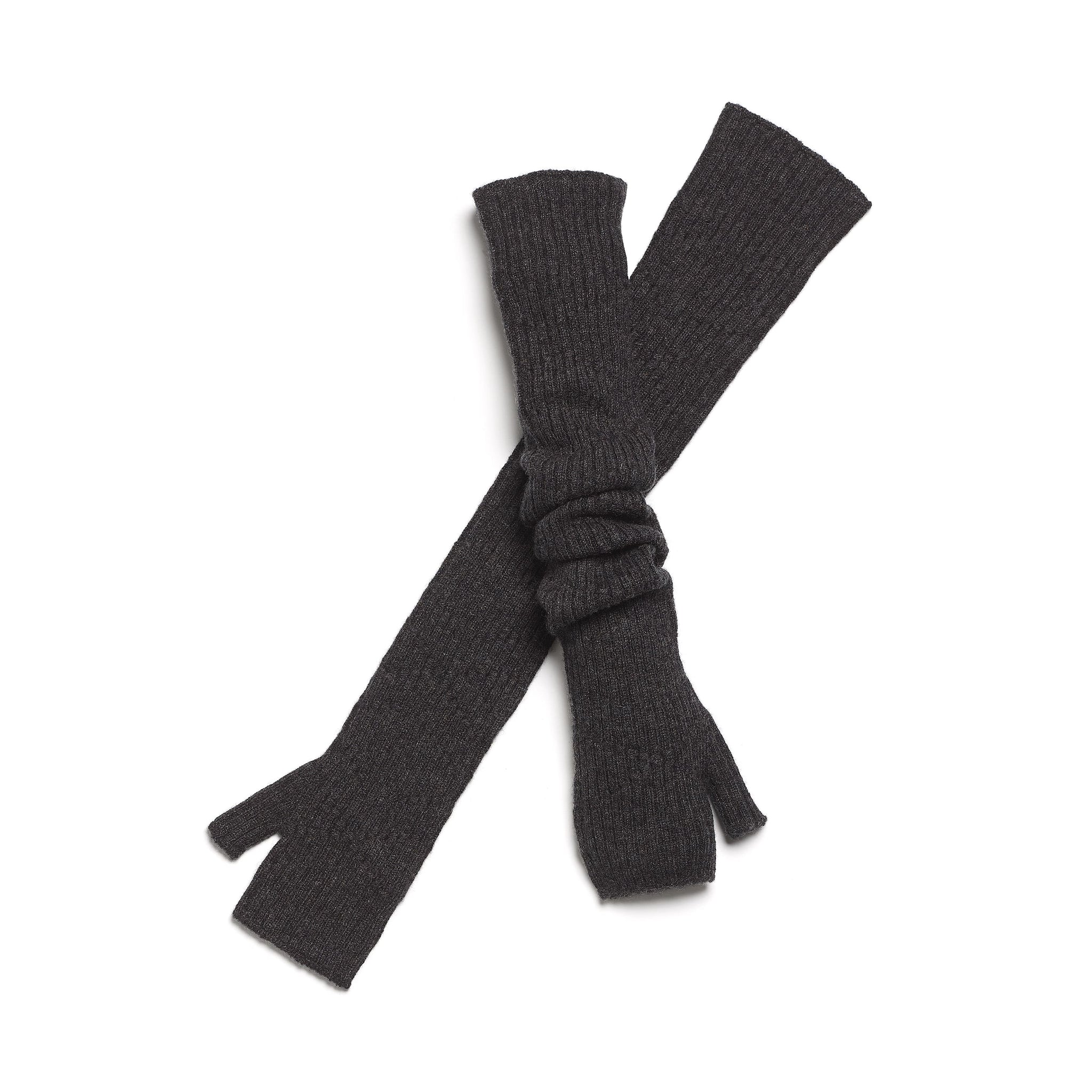 Long cashmere fingerless gloves | Barrie - Barrie