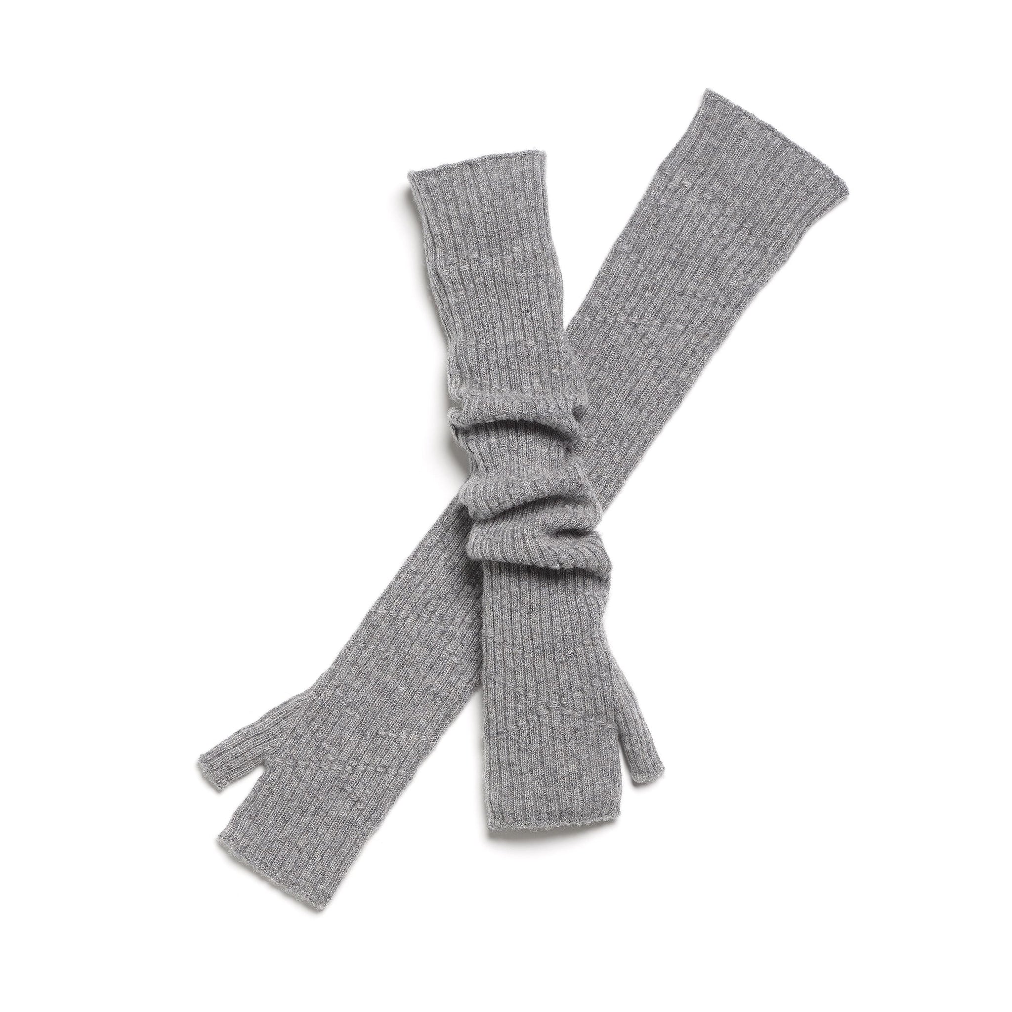 Long cashmere fingerless gloves | Barrie - Barrie