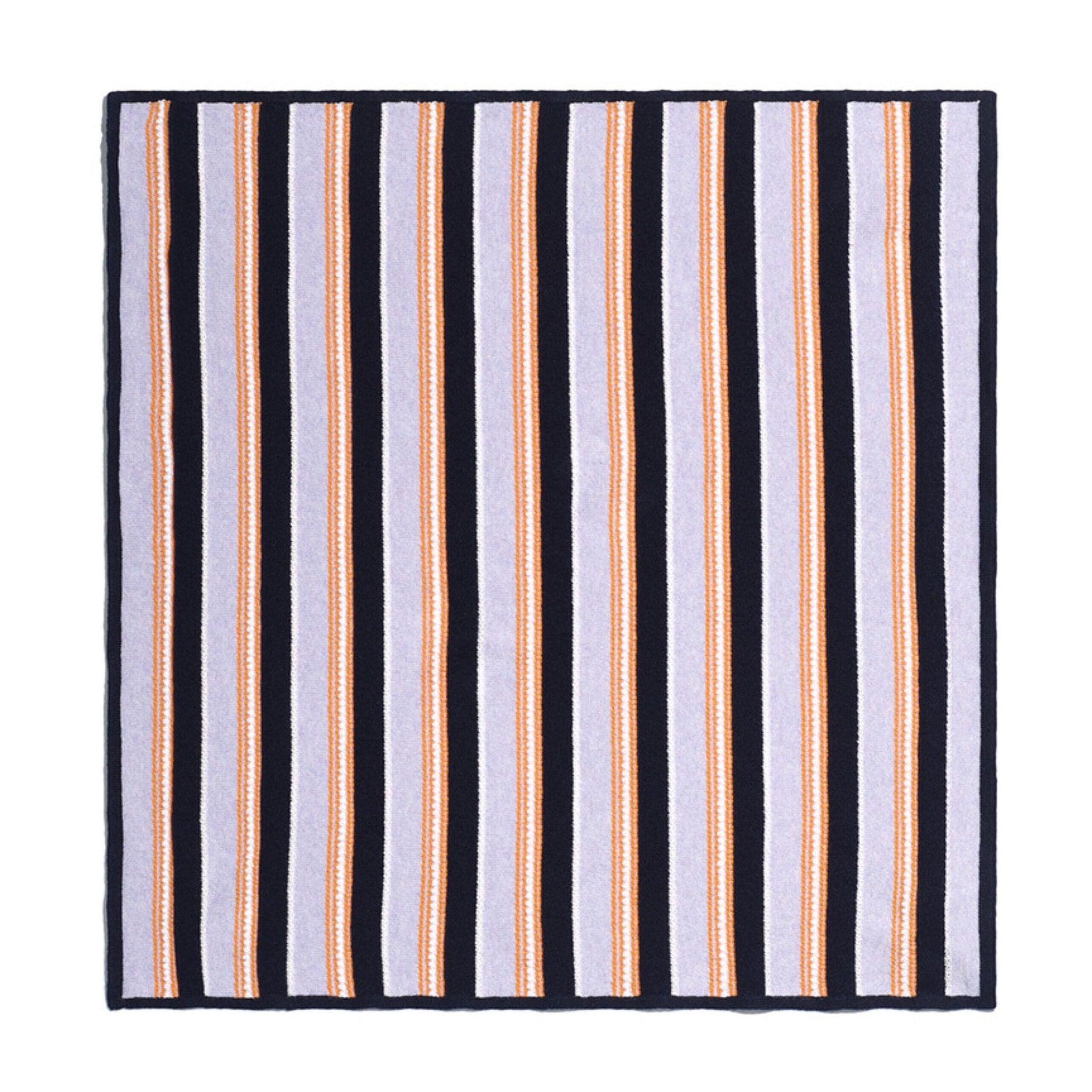 Striped cashmere and cotton foulard | Barrie - Barrie