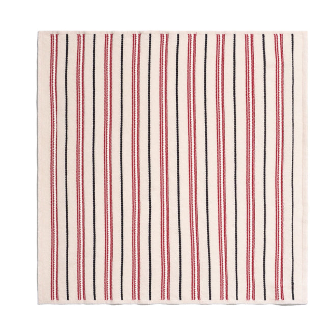 Striped cashmere and cotton foulard | Barrie - Barrie