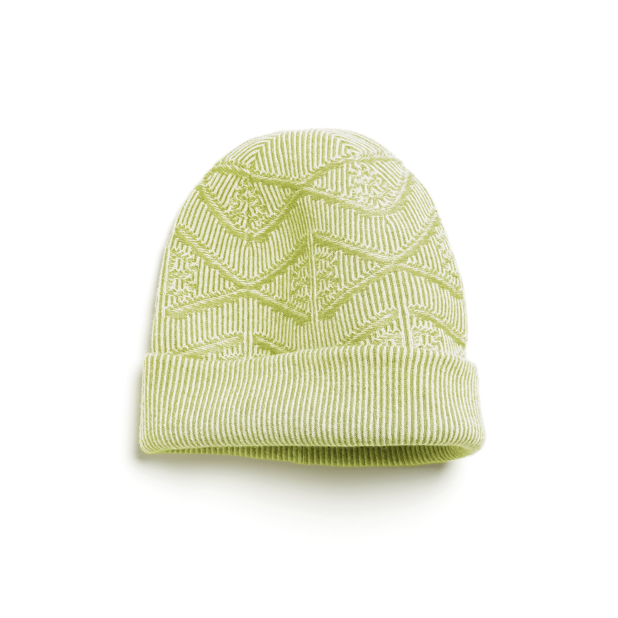 Beanie hat in cashmere with a monogram motif | Barrie - Barrie