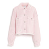 barrie Veste Denim à franges en cachemire et coton