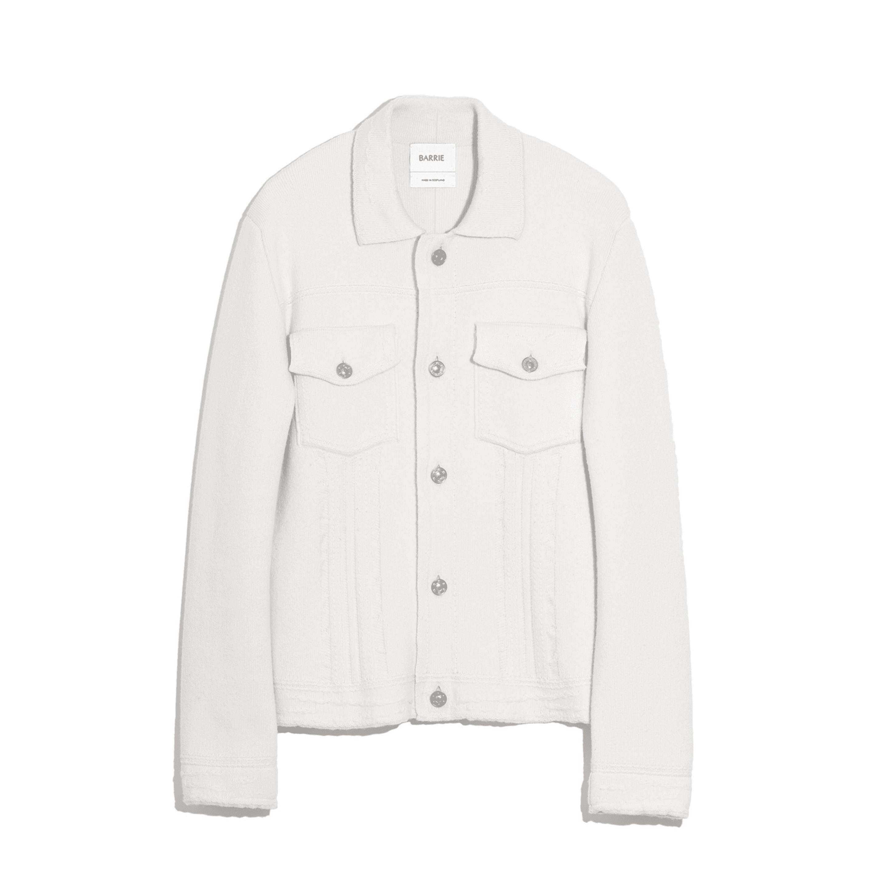 Denim cashmere and cotton jacket – Barrie.com