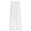 barrie Pantalon Denim à franges en cachemire et coton