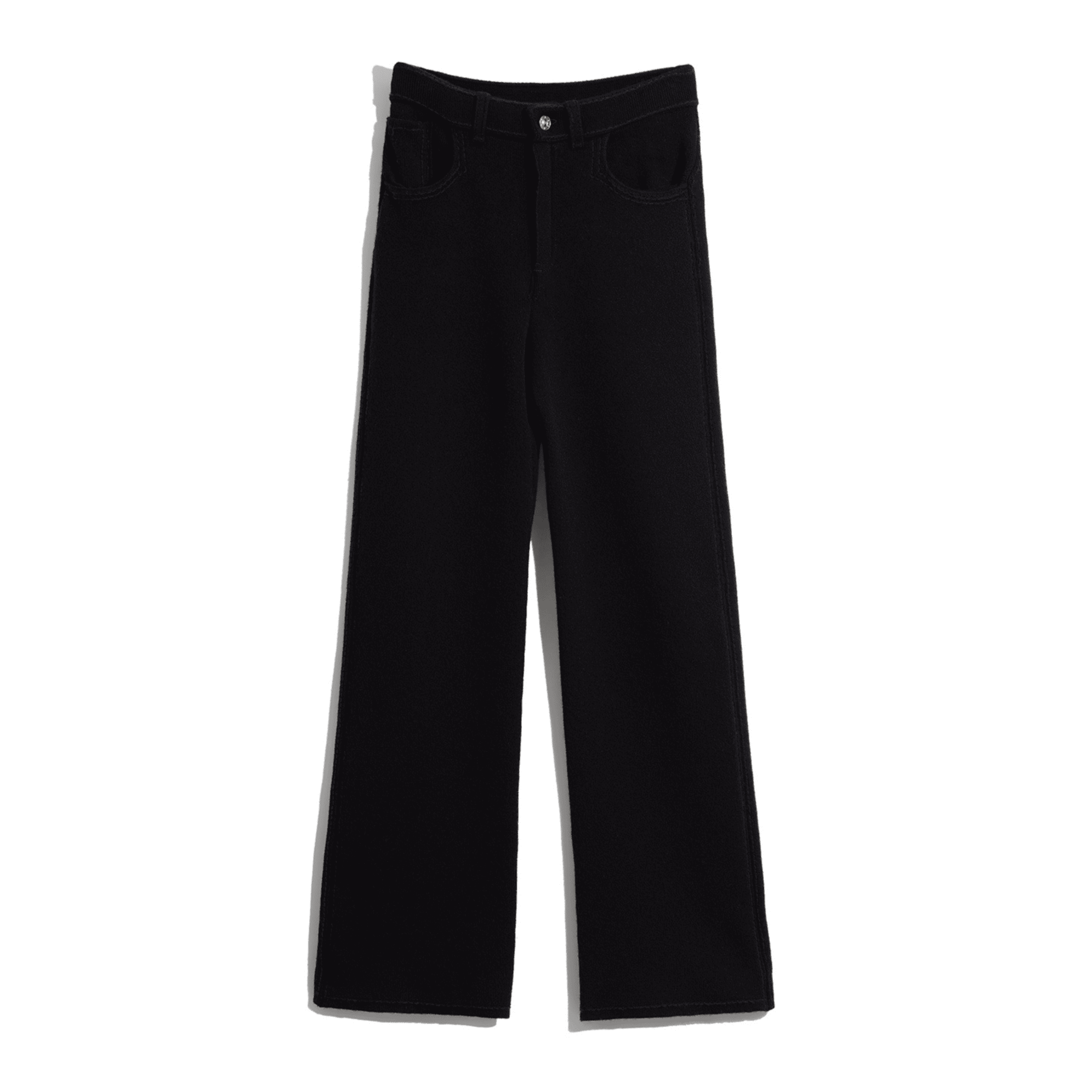 Denim cashmere and cotton trousers – Barrie.com