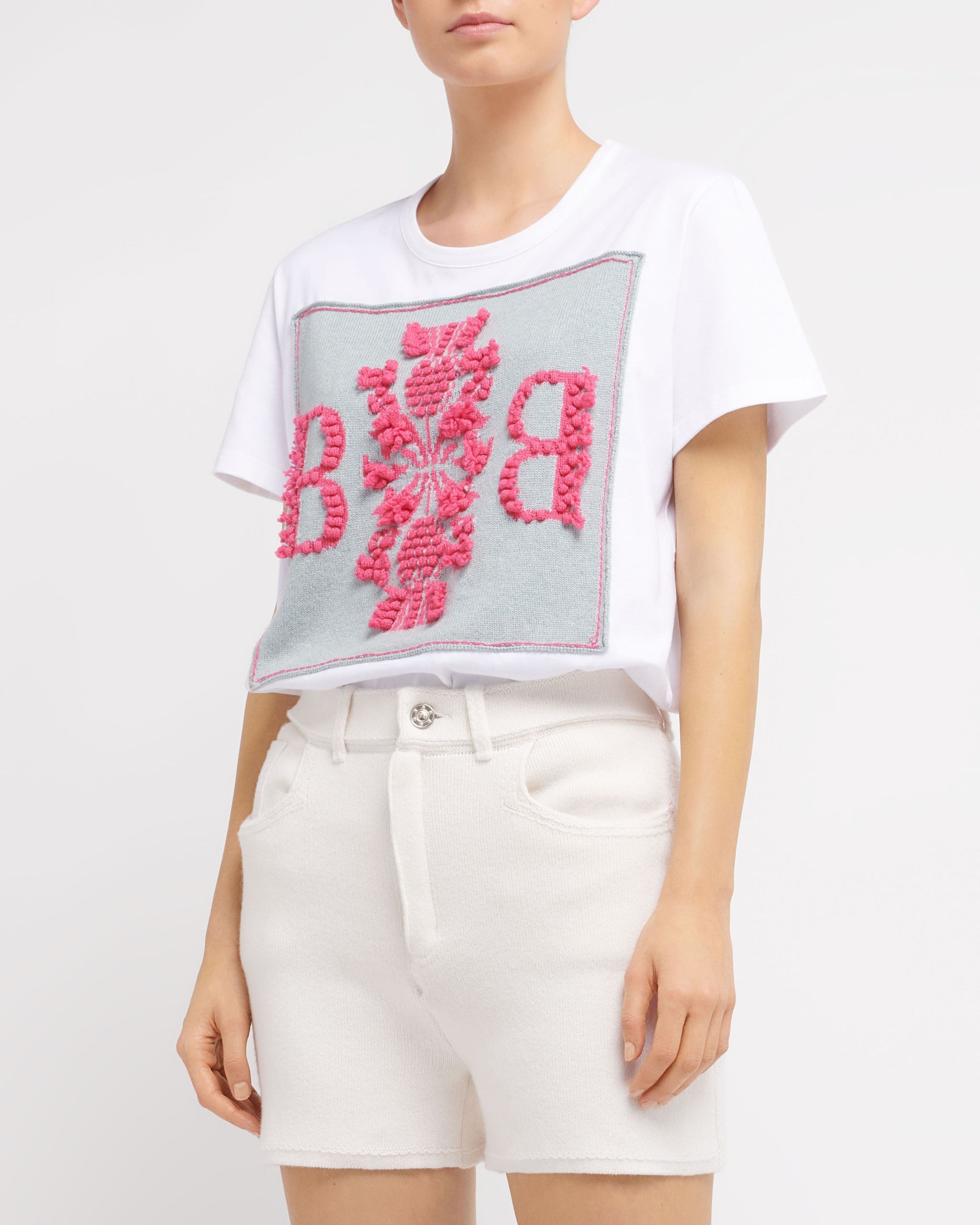 Denim cashmere and cotton shorts | Barrie - Barrie