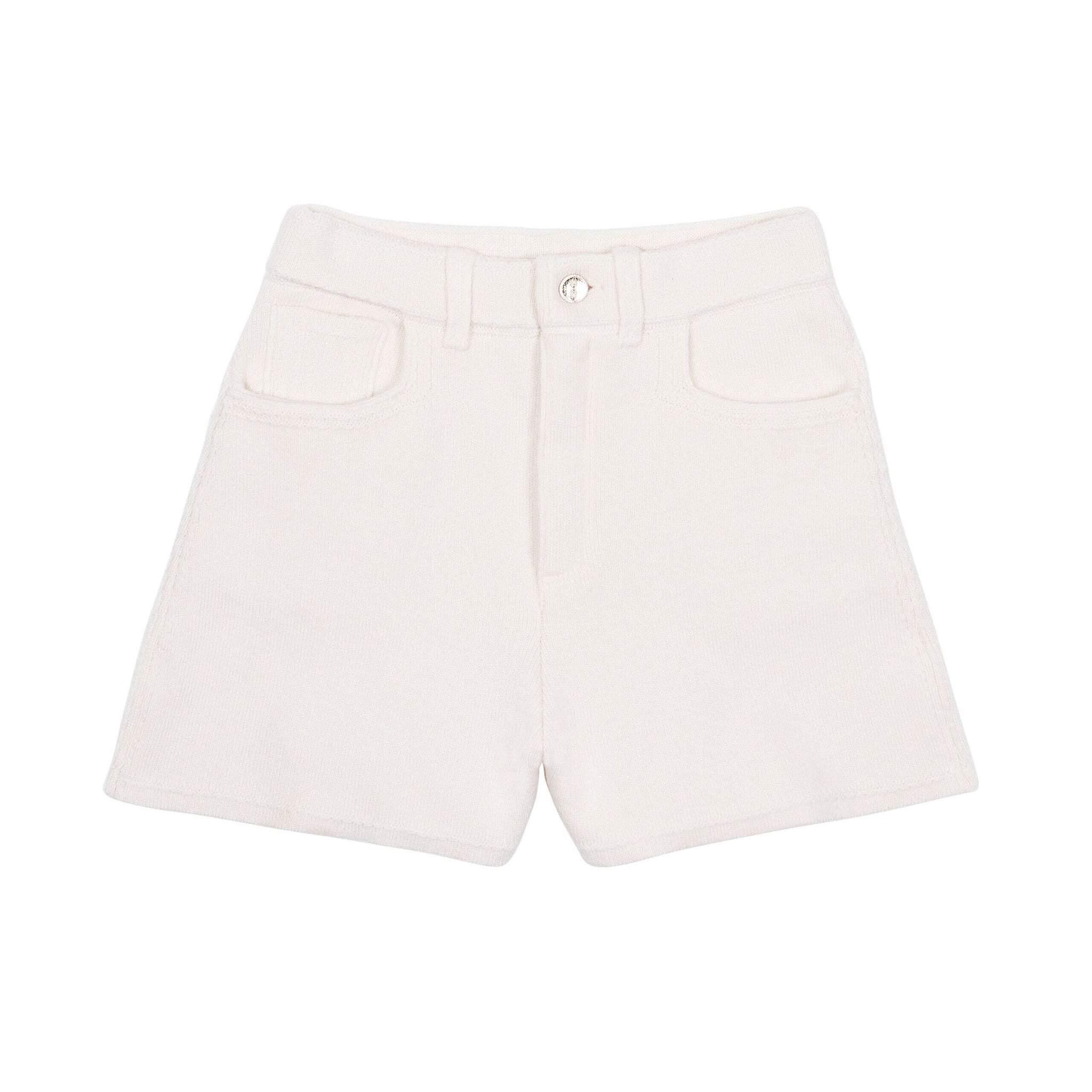 Denim cashmere and cotton shorts | Barrie - Barrie