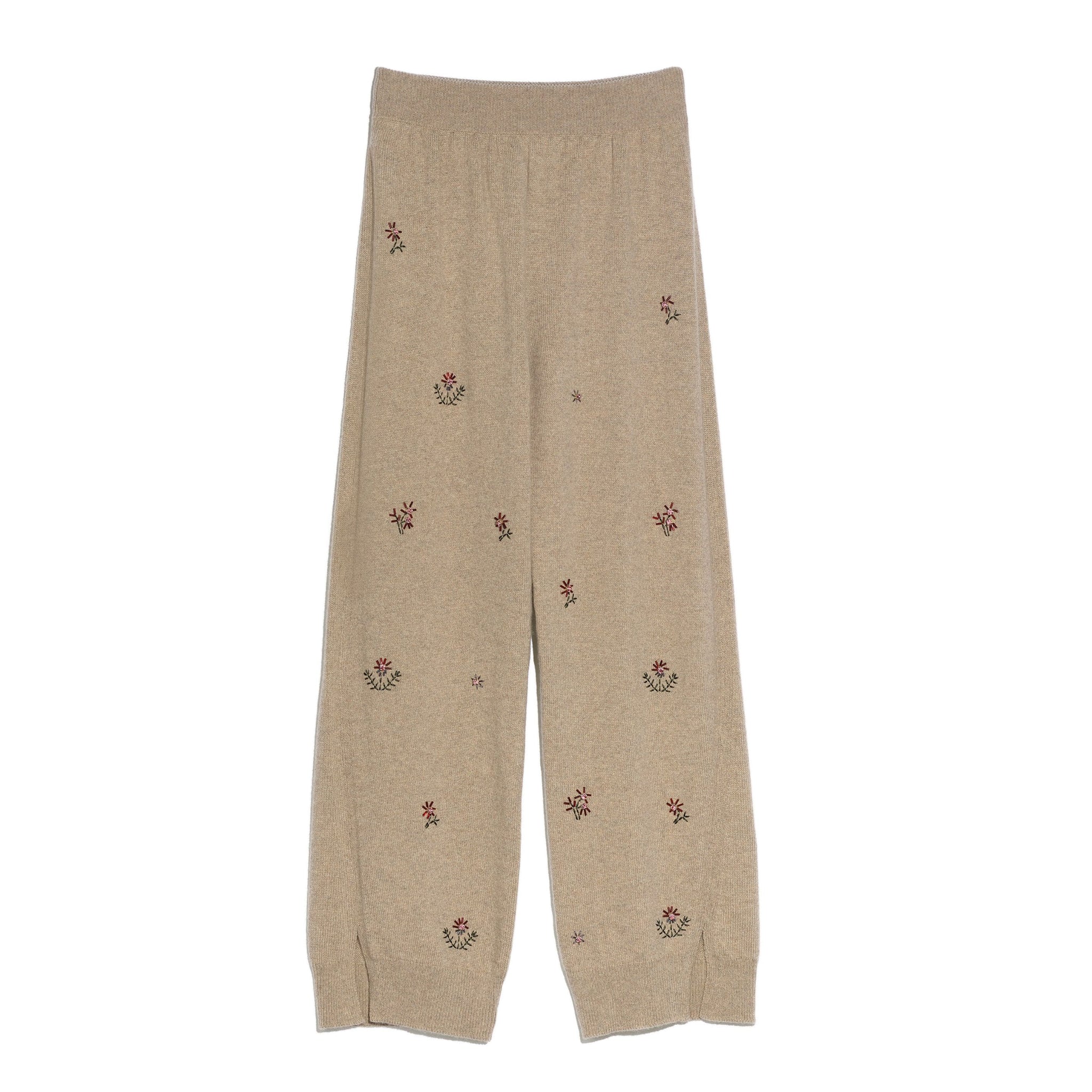 Iconic embroidered trousers in cashmere | Barrie - Barrie