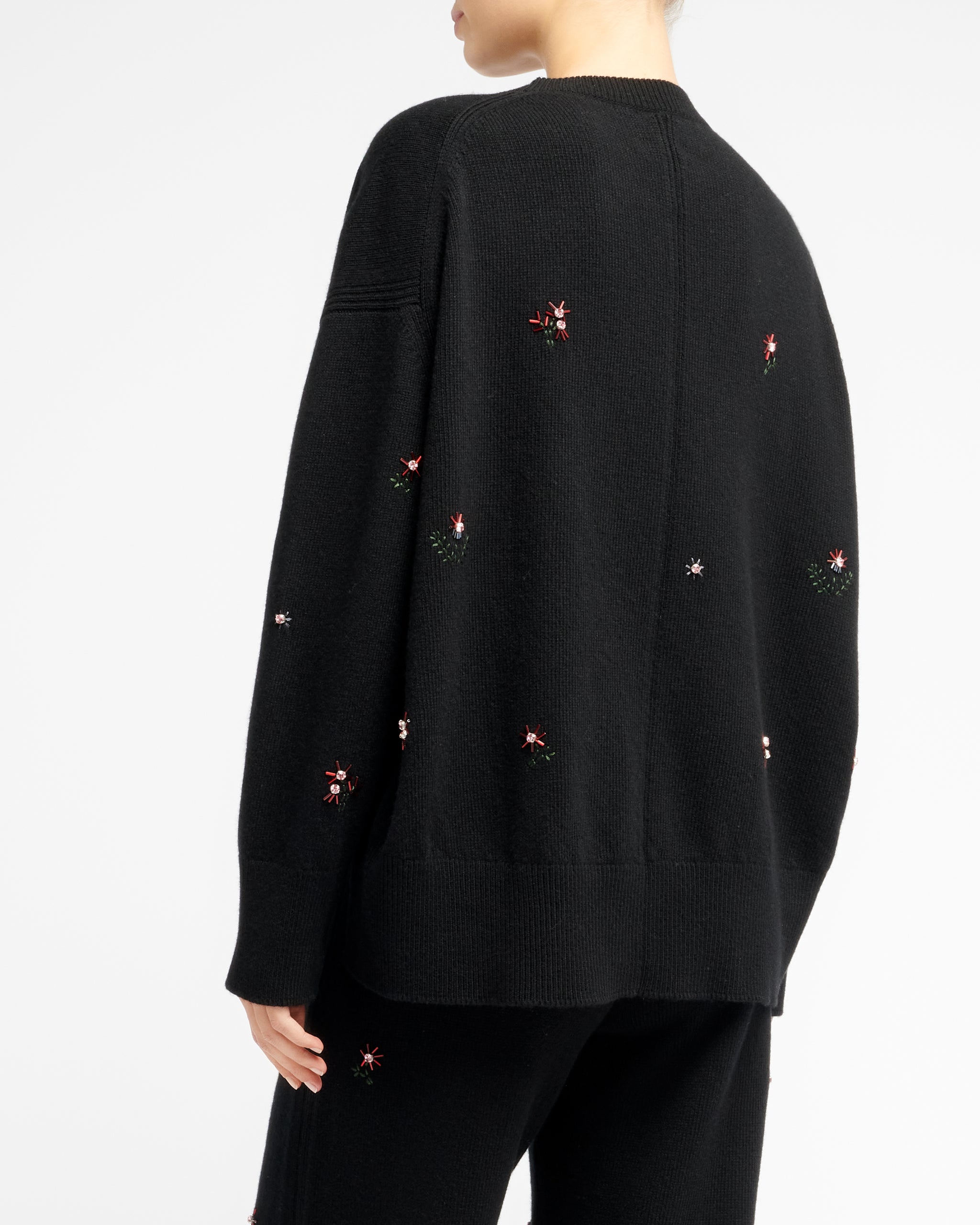 Pull iconique oversize en cachemire brodé | Barrie - Barrie