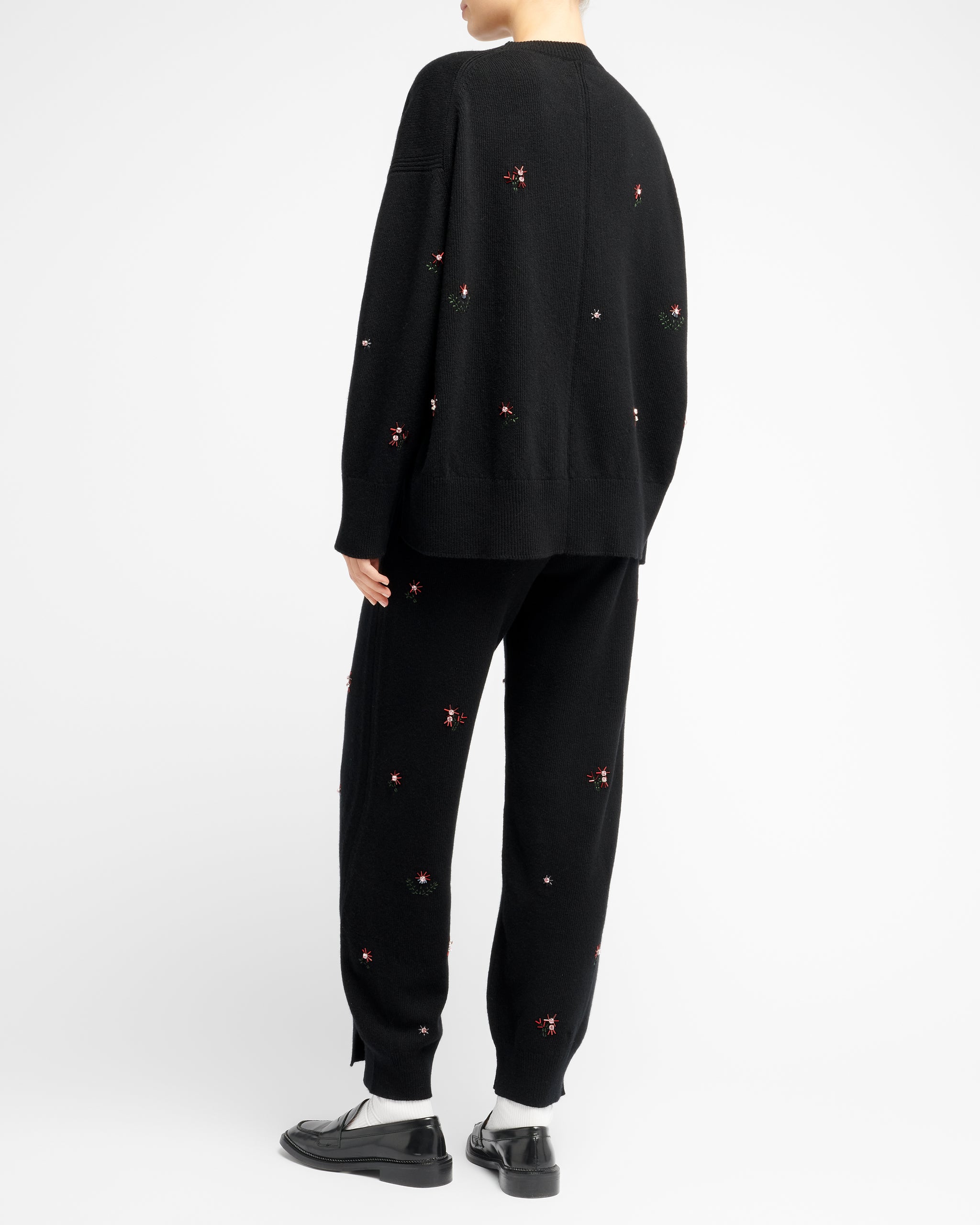 Pull iconique oversize en cachemire brodé | Barrie - Barrie